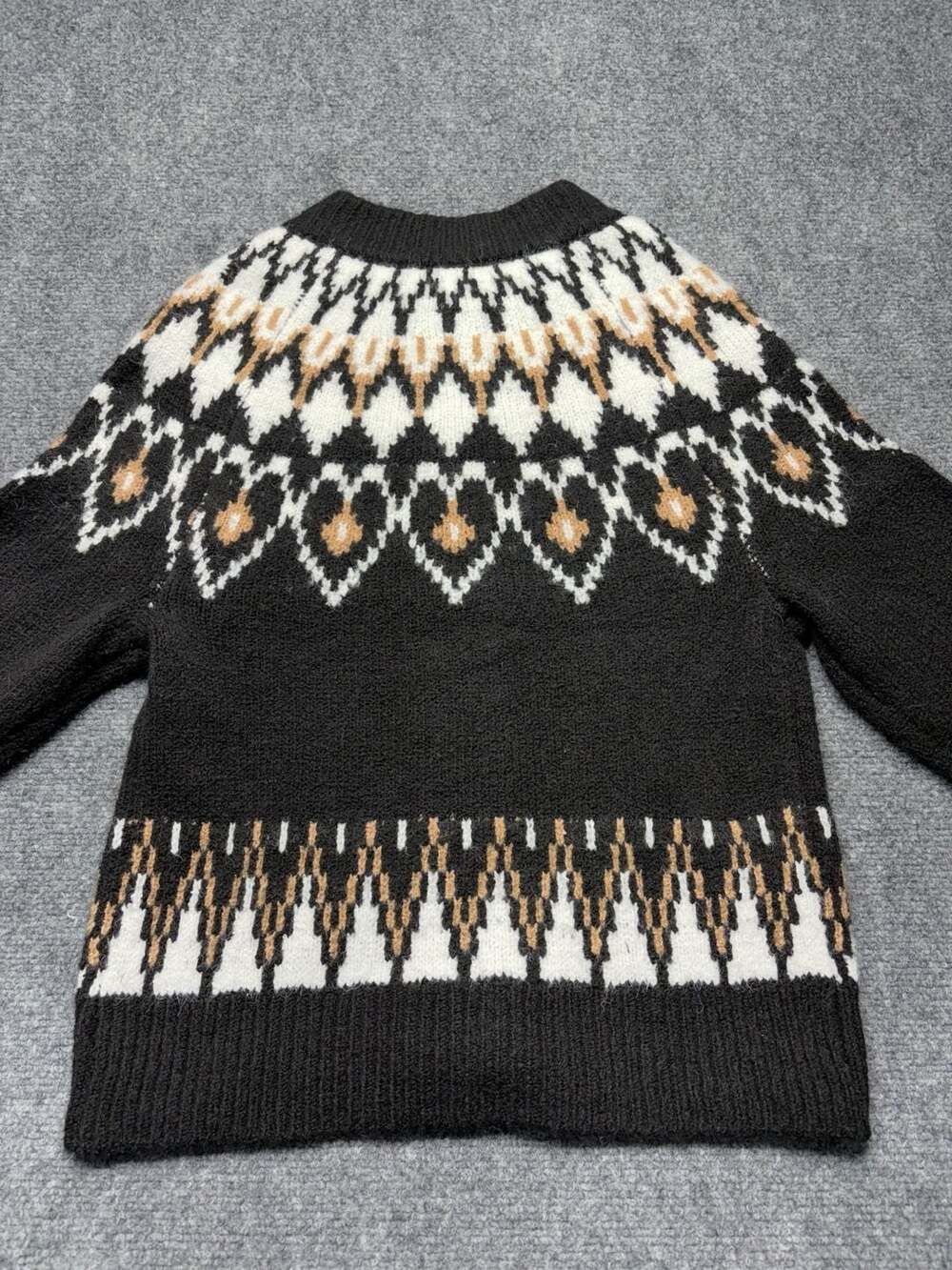 Truth by Republic Fair Isle Button Front Cardigan Sweater Size Small petite - Picture 11 of 13